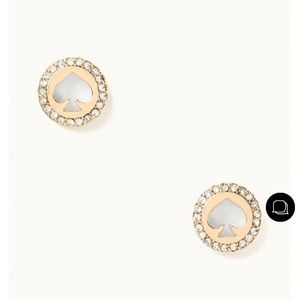Kate Spade “Spot the Spade” Stud Earrings
